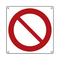 Durchgestrichener roter Kreis Durchgestrichener roter Kreis